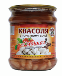 Квасоля консервована ДОБРА ХАТА у томатному соусі, 470г